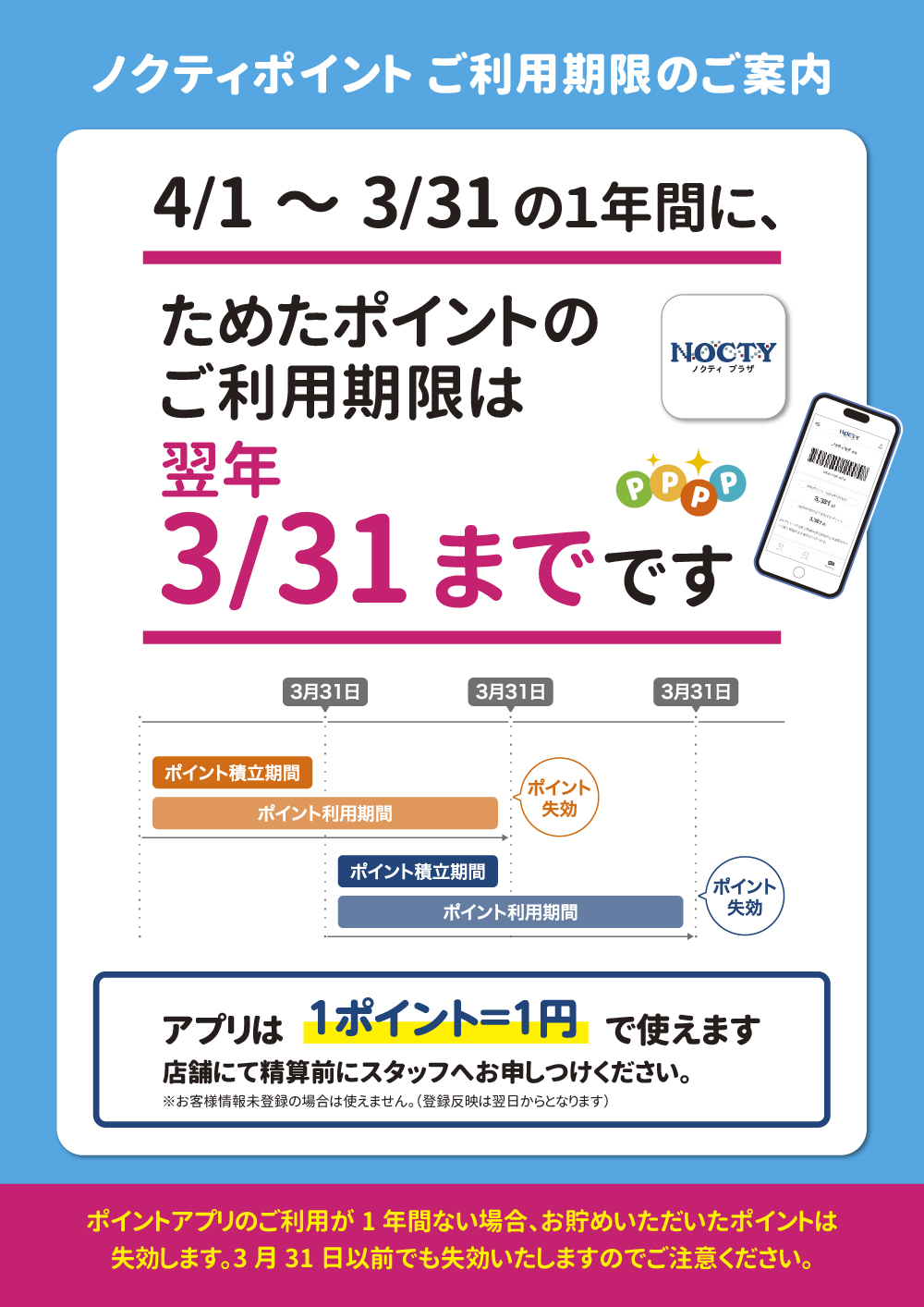 ノクティポイント有効期限