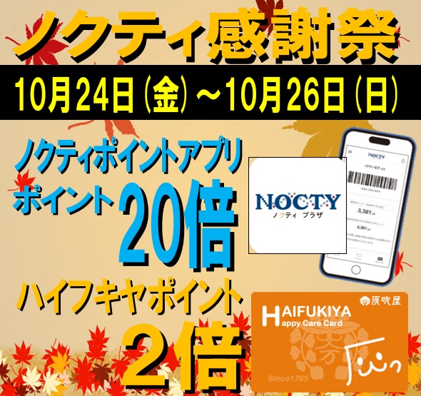 ★ノクティポイント20倍デー★