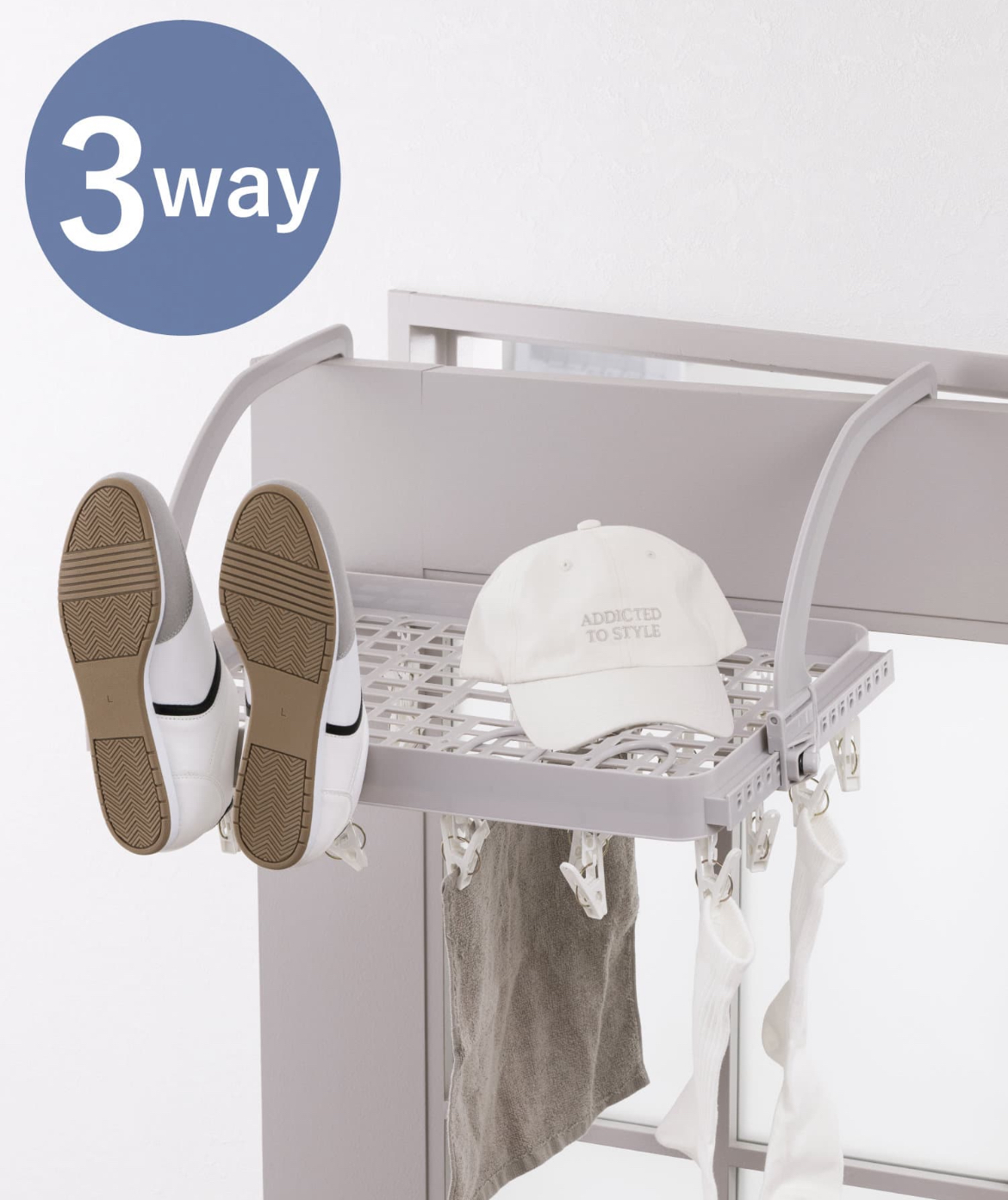3WAY24ピンチ引っ掛けラック 税込1,320円