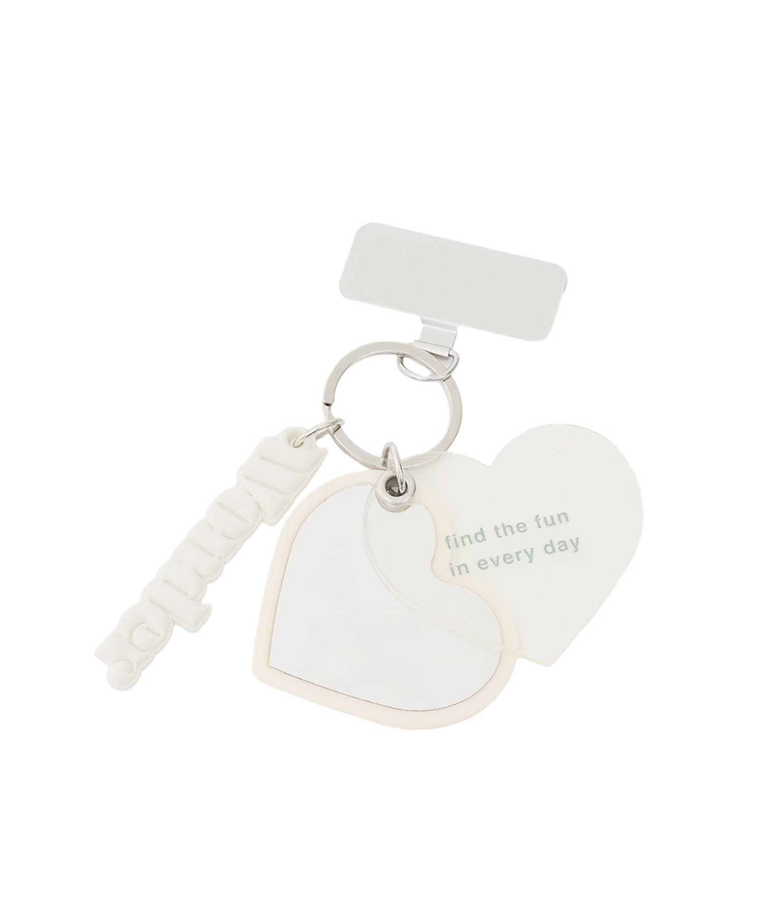 ミラー付きキーホルダースマホストラップ