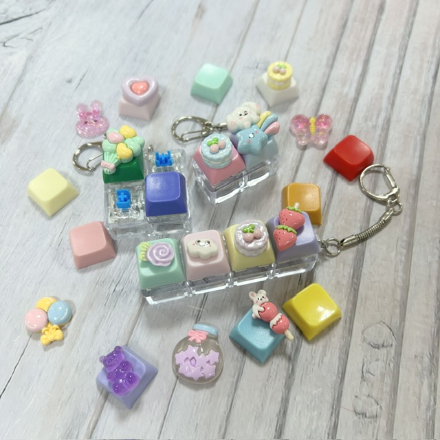 デコパーツをくっつけるとさらにかわいい!