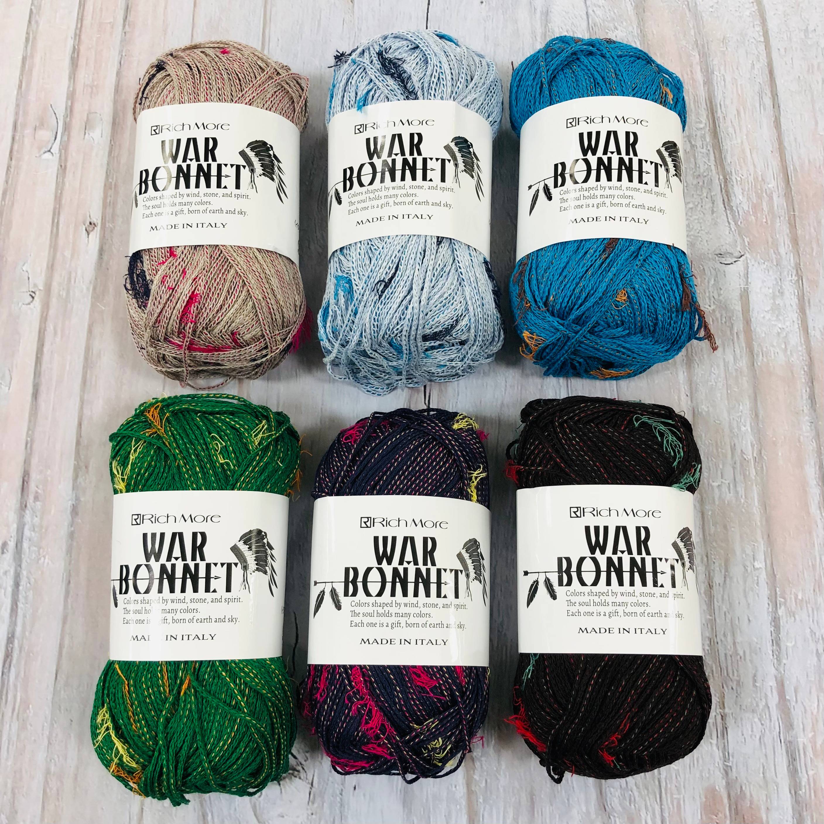 編み物糸「ウォーボンネット」新入荷!