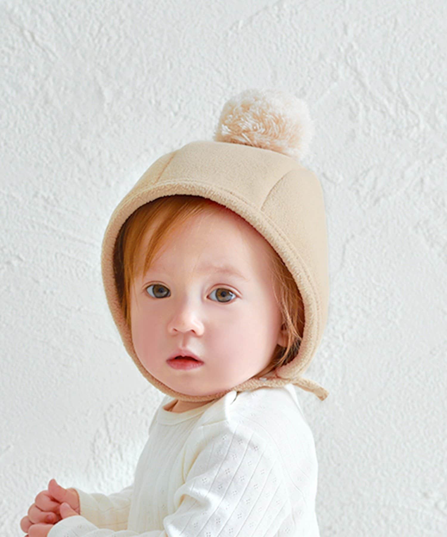 KIDSポン付きボンネット　￥660(税込)