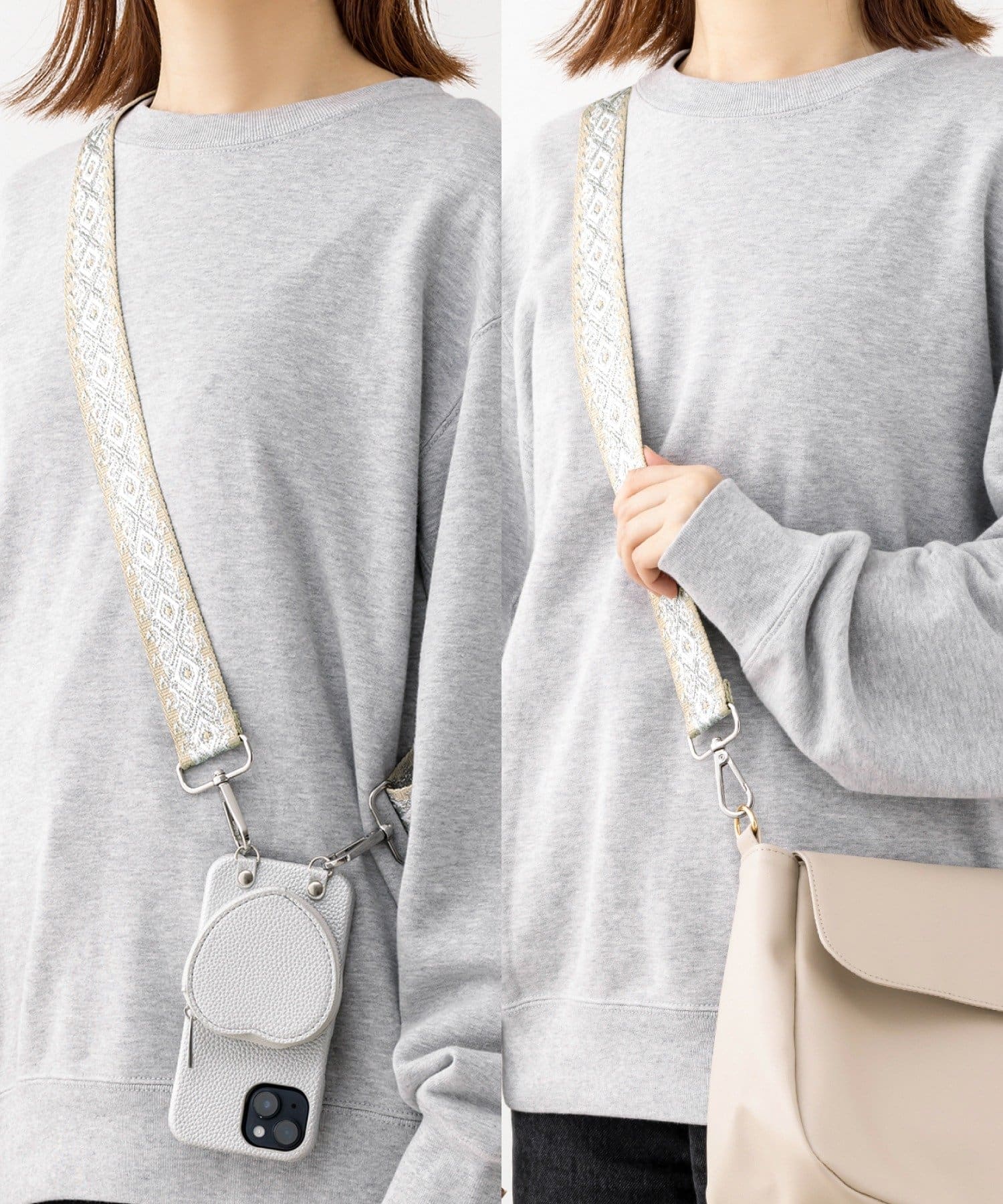 刺繍テープスマホストラップホルダー ￥770(税込)