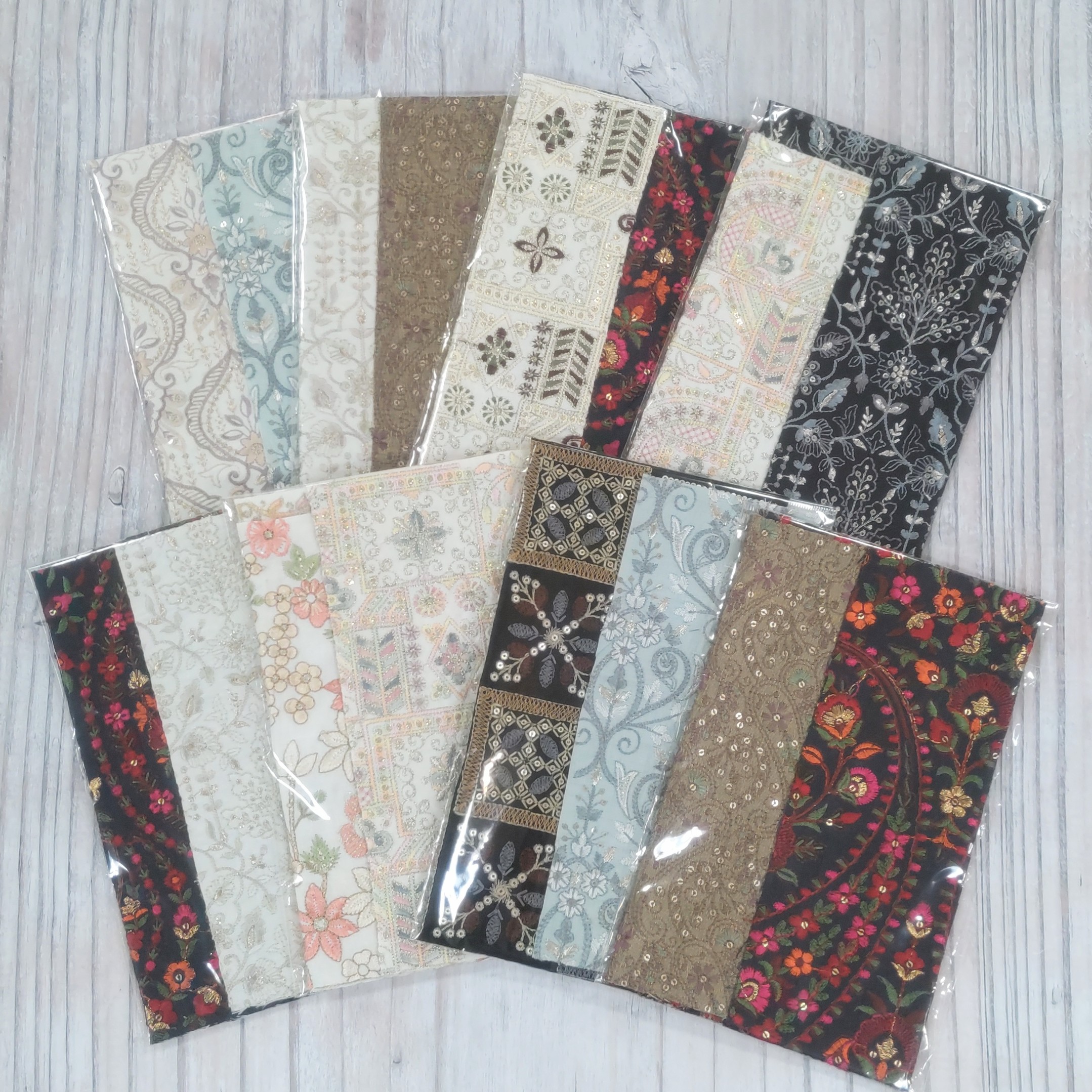 インド刺繍生地カットクロスが入荷しました