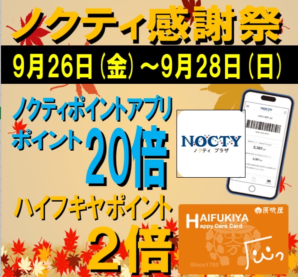 ★ノクティポイント20倍デー★