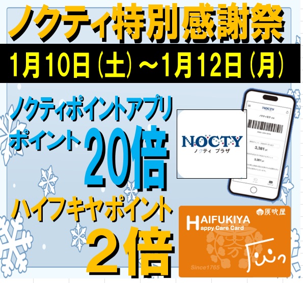 ★ノクティポイント20倍デー★