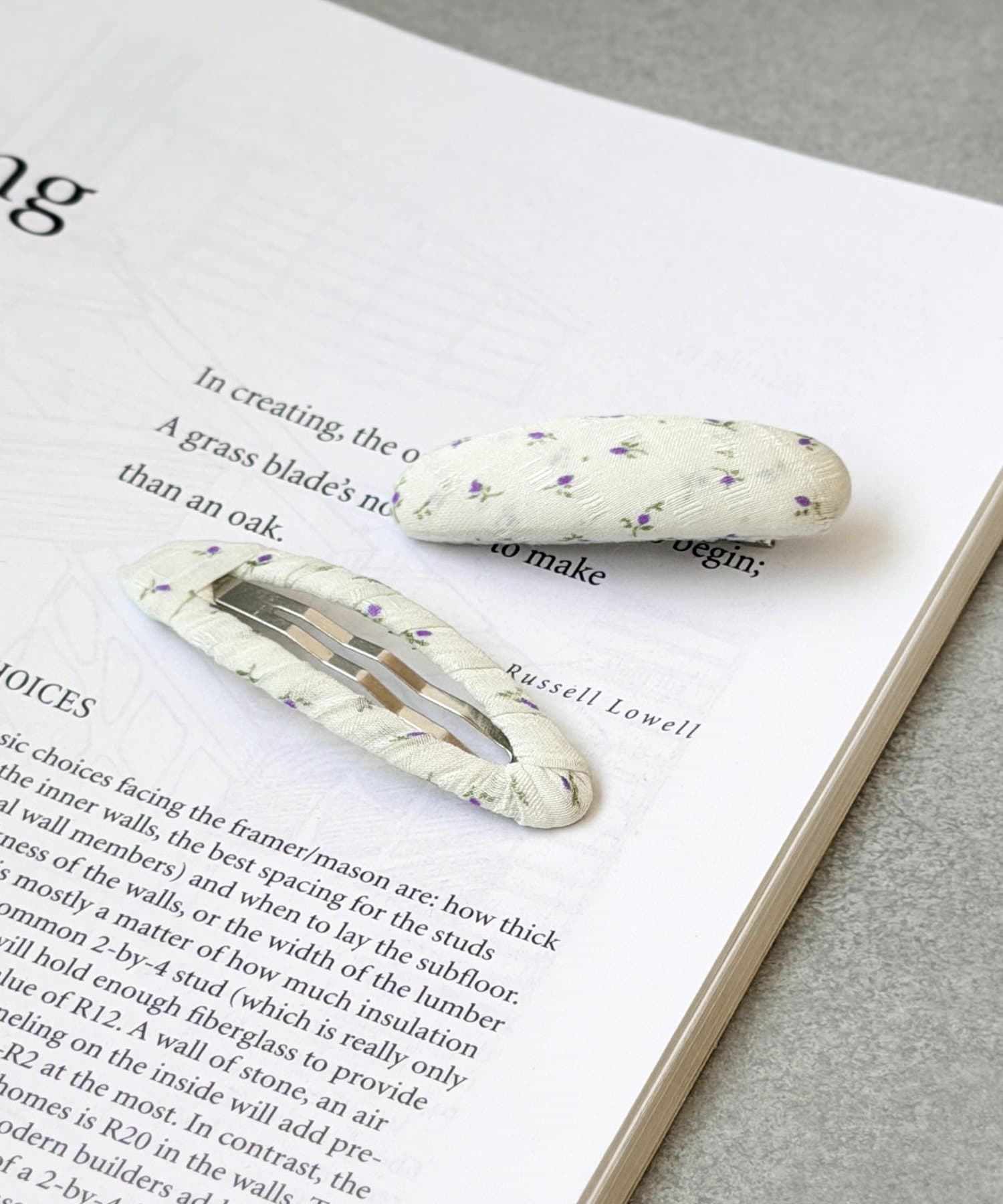 小花柄パッチンピン2個セット ¥330(税込)