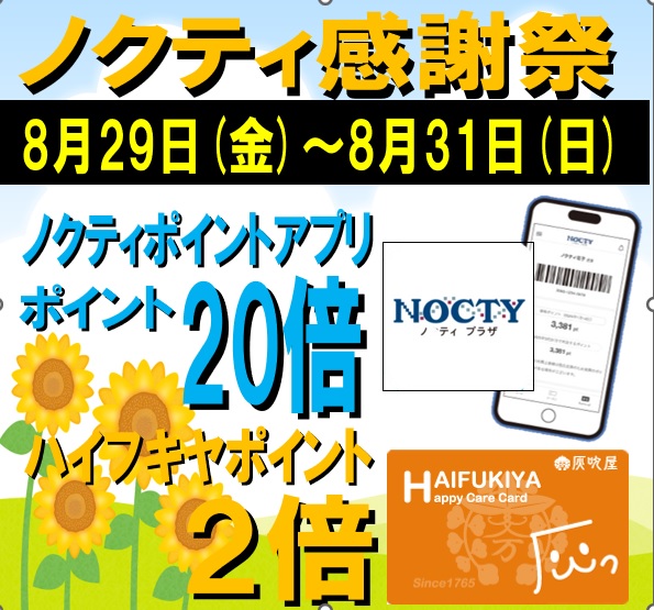 ★ノクティポイント20倍デー★